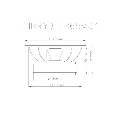 Широкополосные динамики AMP Hybrid FR65M34 Широкополосные динамики AMP Hybrid FR65M34