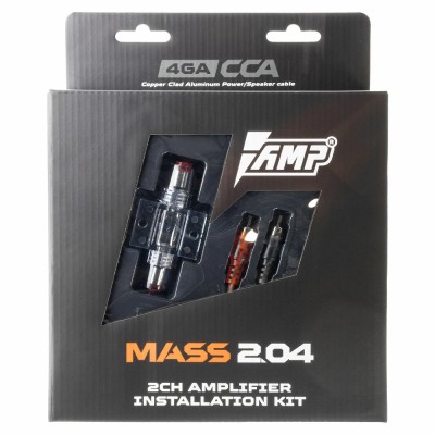 Набор проводов для подключения двухканального усилителя 4Ga AMP MASS 2.04 (CCA) Набор проводов для подключения двухканального усилителя 4Ga AMP MASS 2.04 (CCA)
