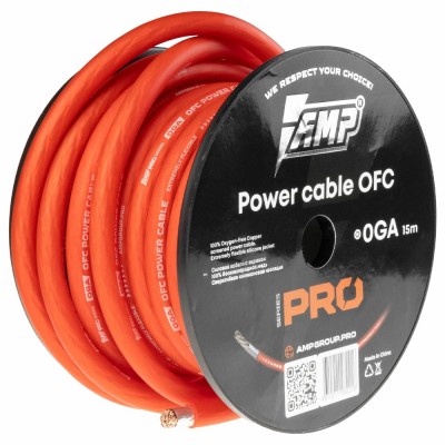 Силовой кабель 8Ga AMP PRO 0Ga OFC Red Силовой кабель 8Ga AMP PRO 0Ga OFC Red