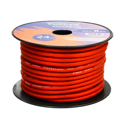 Силовой кабель 8Ga Forcar OFC-8 Силовой кабель 8Ga Forcar OFC-8